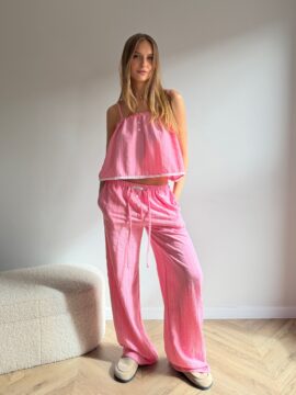 LNIANE SPODNIE RAPALLO PINK